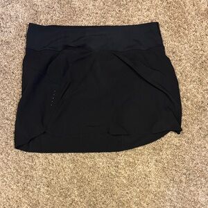 Athleta Run With It Black Skort
